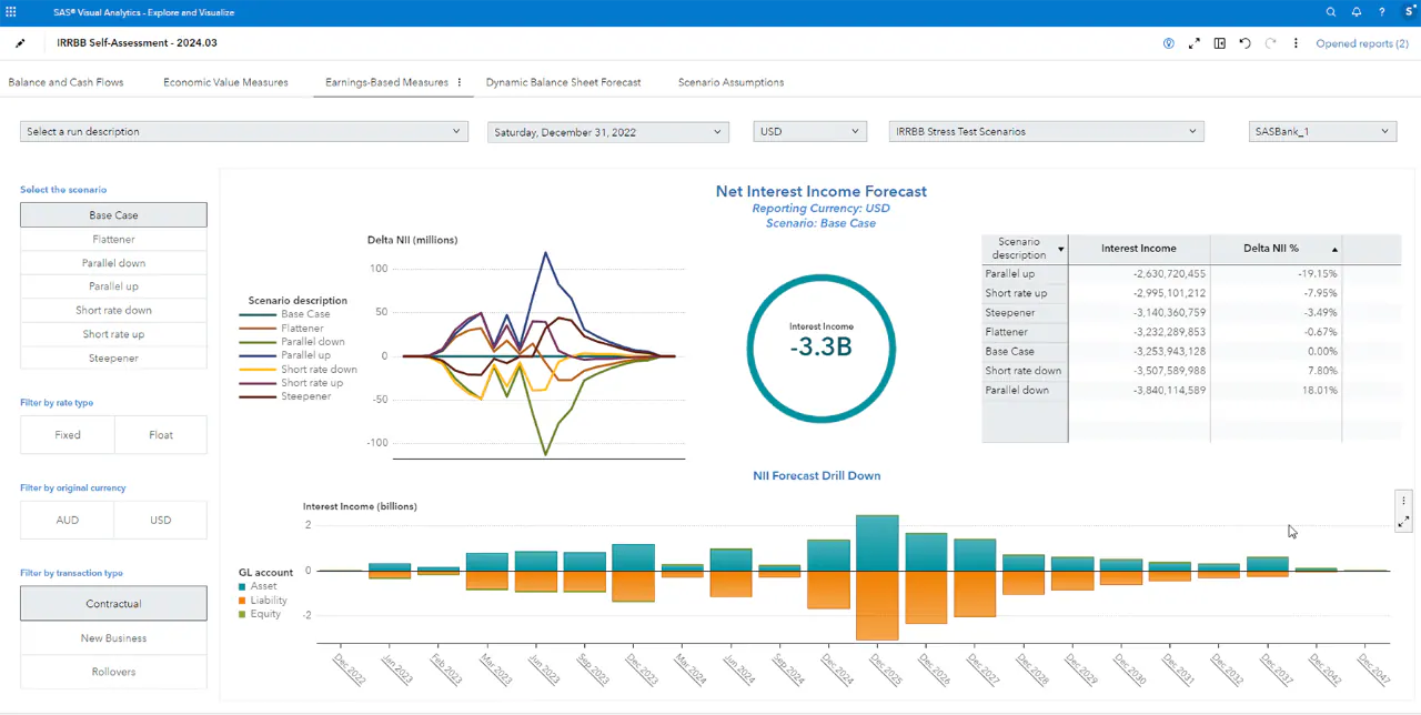 screenshot of SAS Risk Management